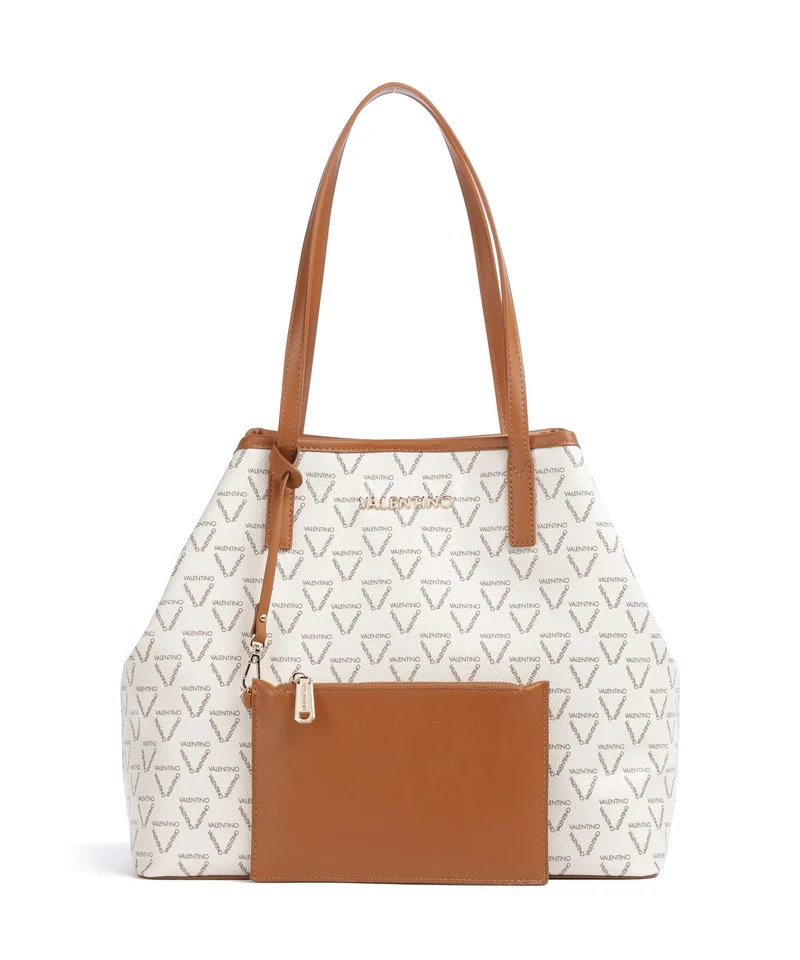 Valentino Bags Lady Re Cabas bianco/cuoio