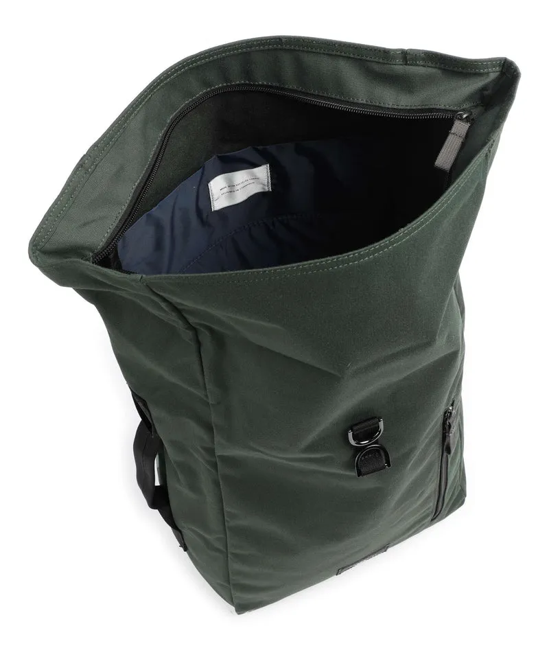 Sandqvist Ground Dante Vegan Sac à dos roll-top dawn green