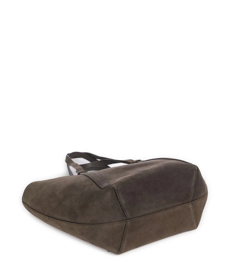Abro Suede Cosmo Large Cabas dark brown