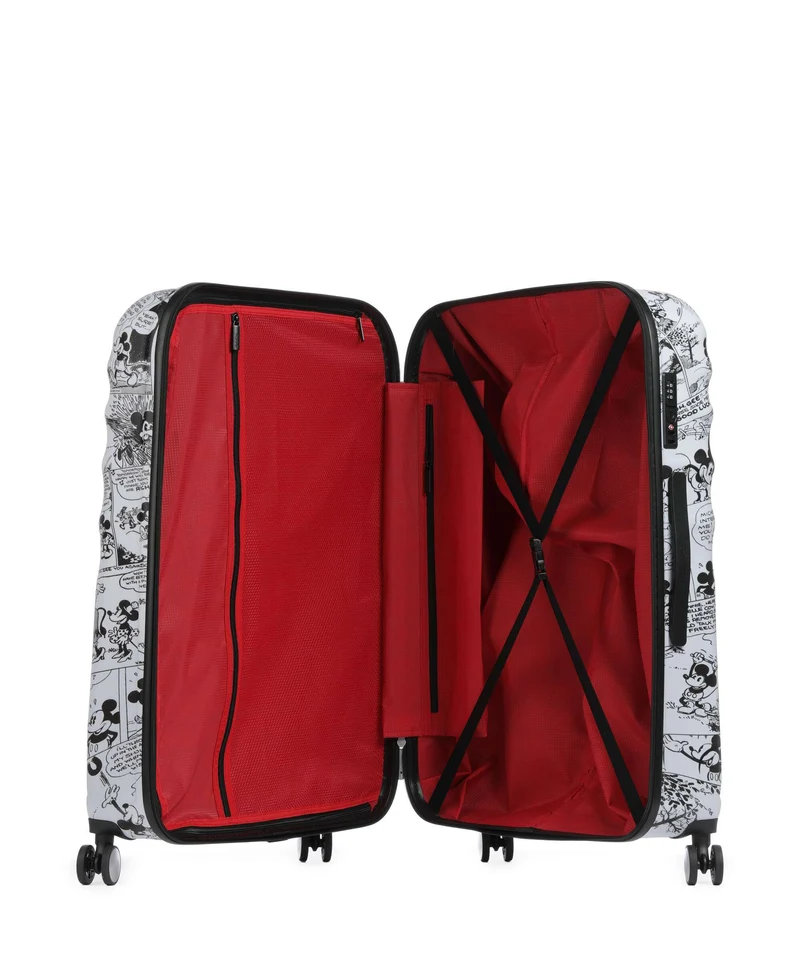 American Tourister Wavebreaker Disney Valise 4 roues minnie comics/white