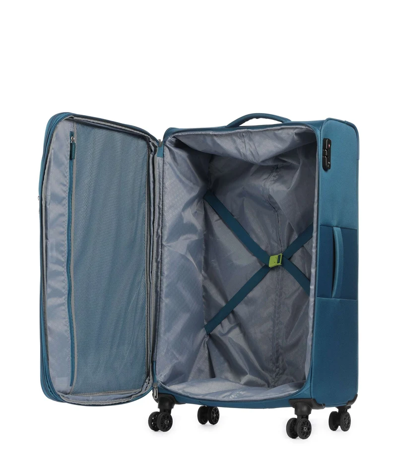 American Tourister Deep Dive Valise 4 roues teal/lime