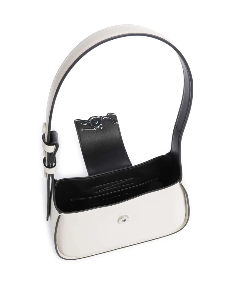 Karl Lagerfeld K/Signature Sac porté épaule cement