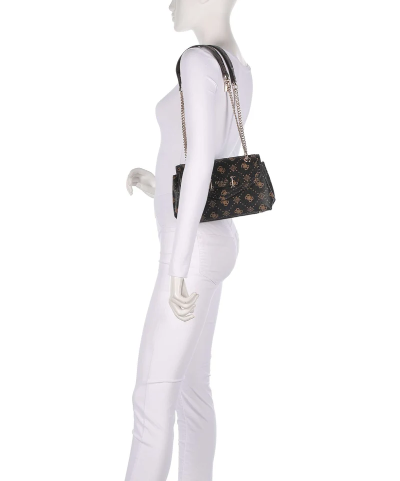 Guess Silia Sac porté épaule espresso logo