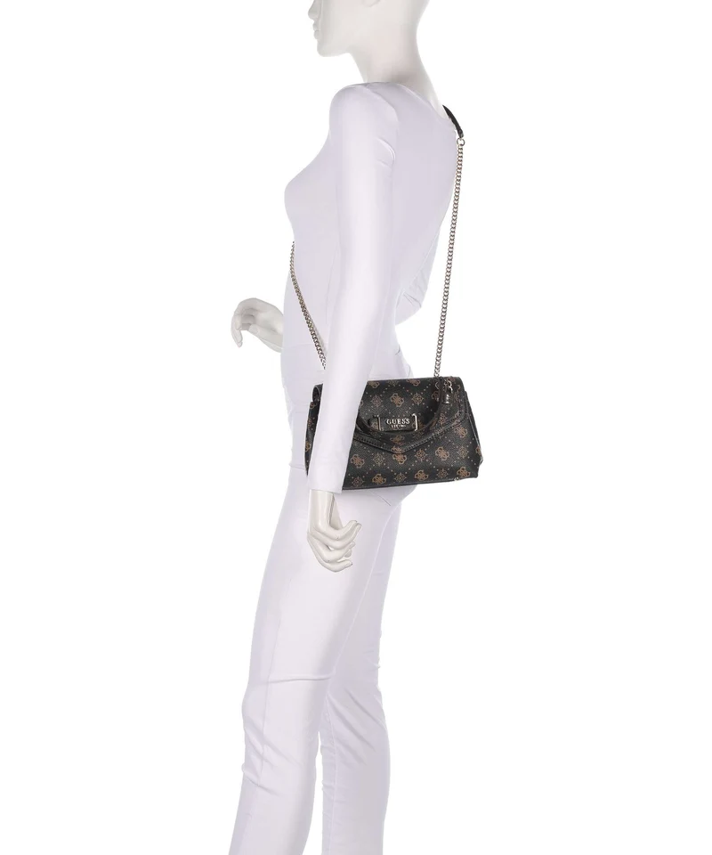 Guess Silia Sac porté épaule espresso logo