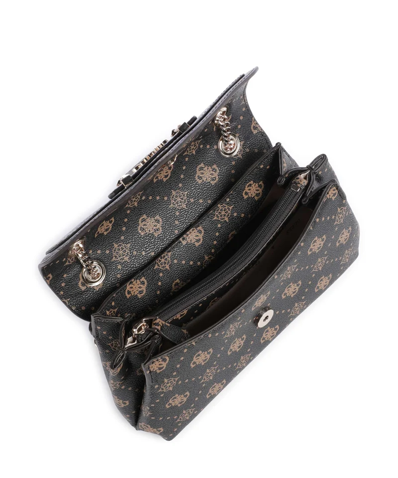 Guess Silia Sac porté épaule espresso logo