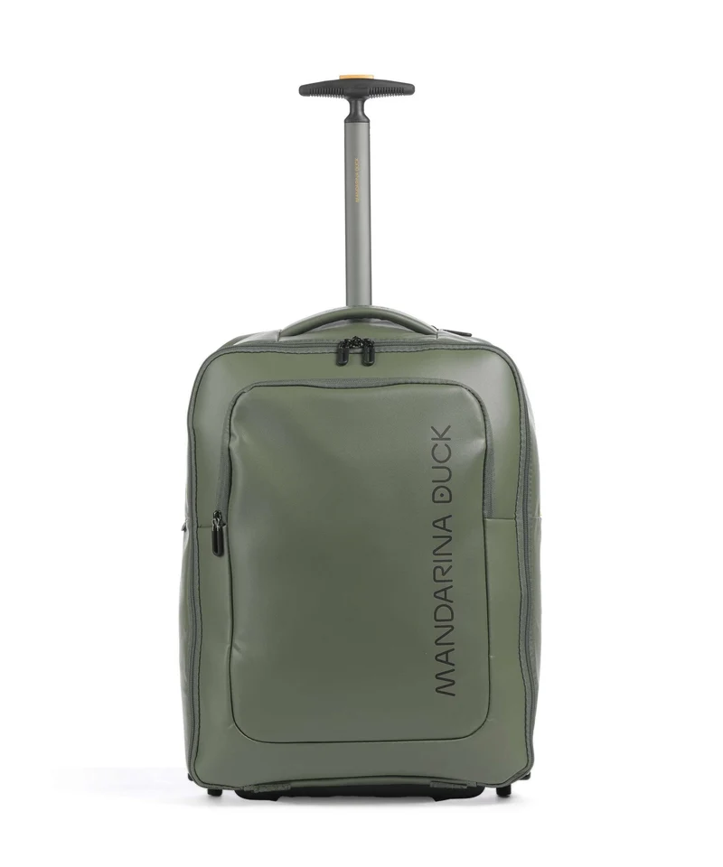 Mandarina Duck Coated Sac à dos à roulettes pine green