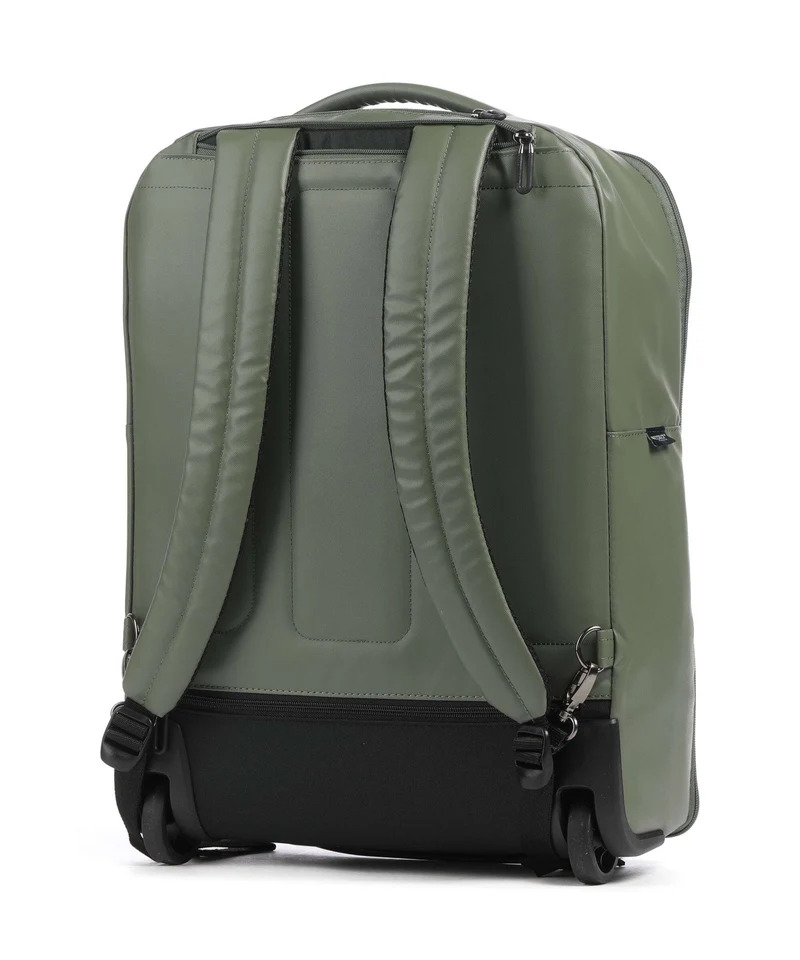 Mandarina Duck Coated Sac à dos à roulettes pine green