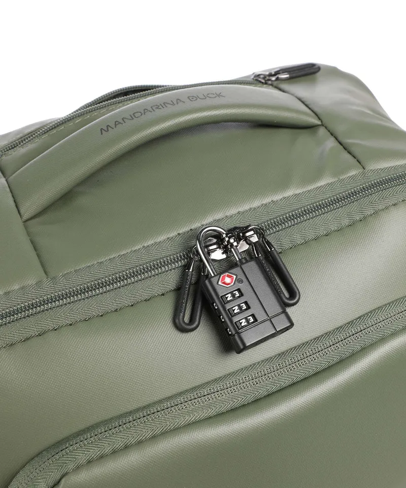 Mandarina Duck Coated Sac à dos à roulettes pine green