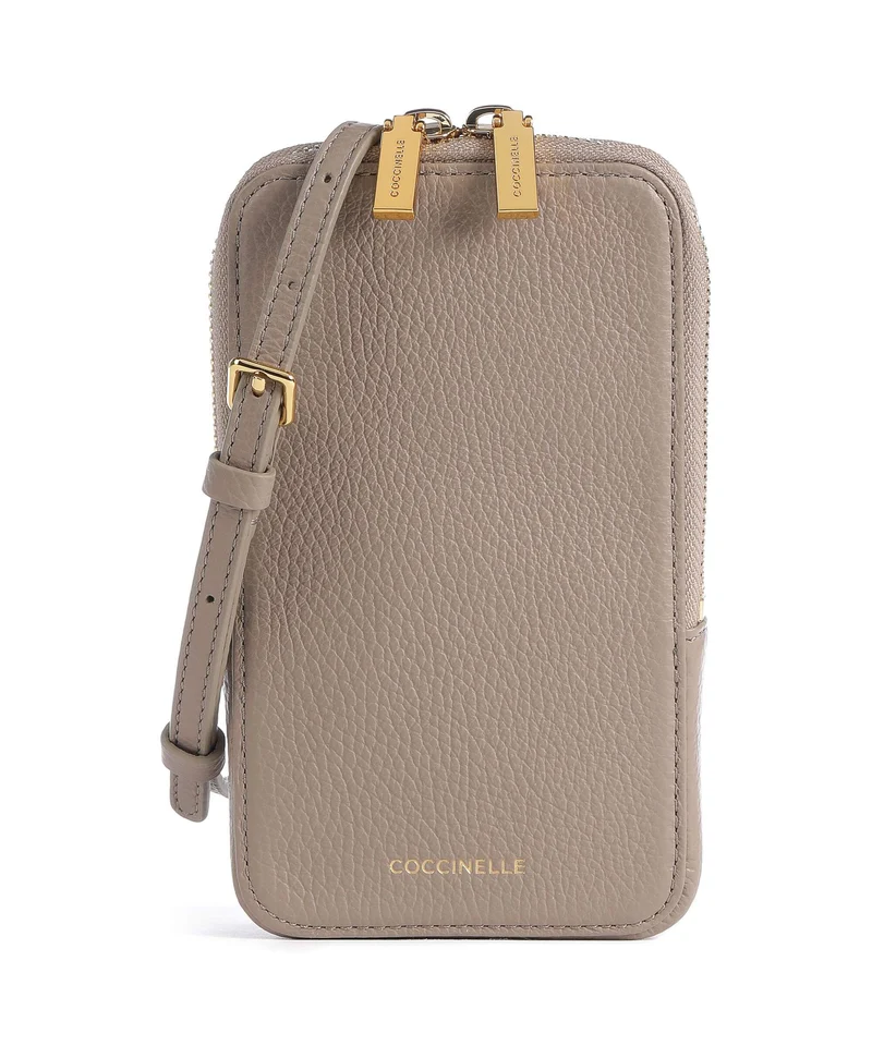 Coccinelle Flor Pochette telephone warm taupe