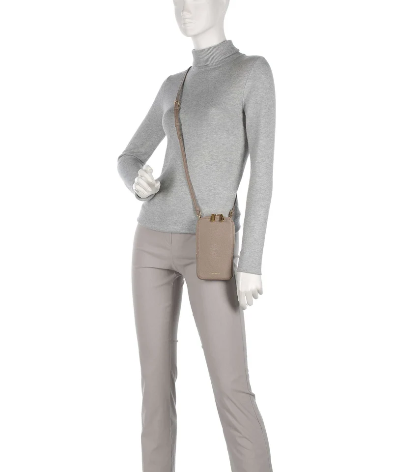 Coccinelle Flor Pochette telephone warm taupe