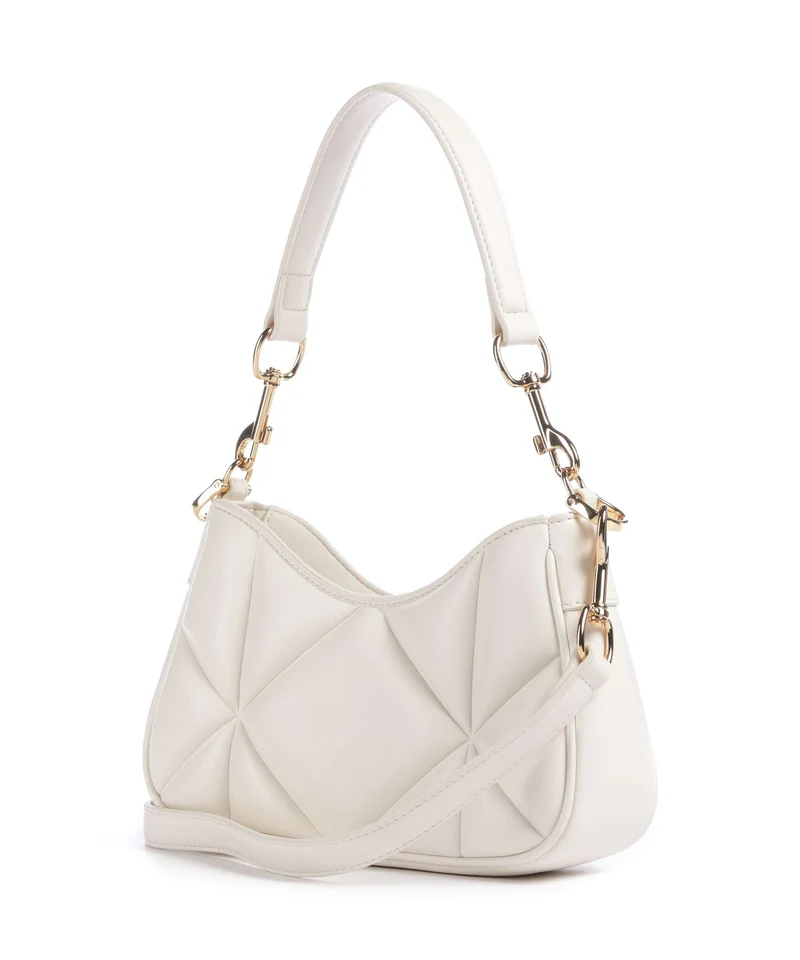 Love Moschino Embossed Q Sac porté épaule ivory