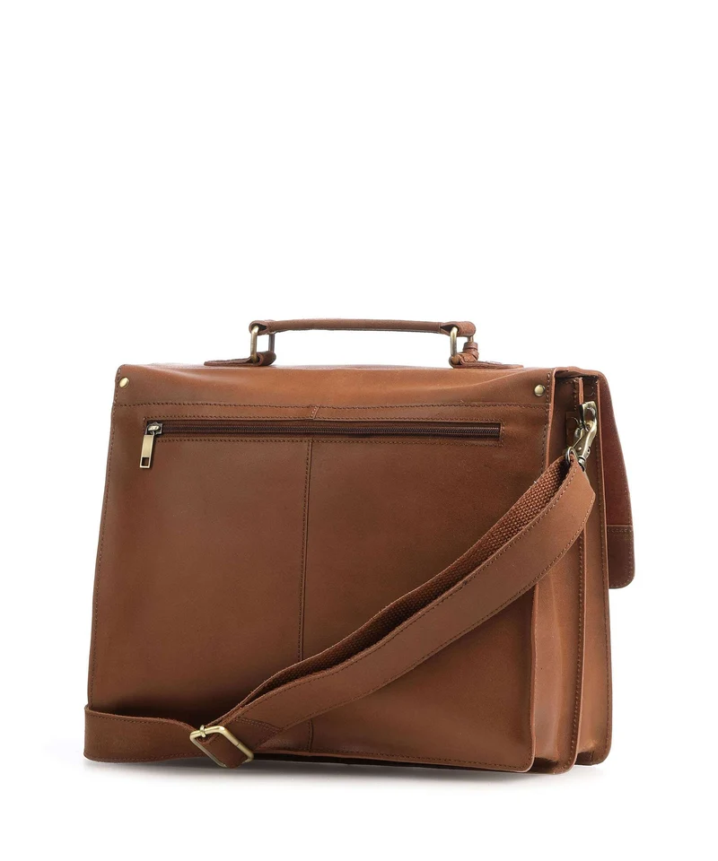 Burkely Vintage Scott Porte-document cognac