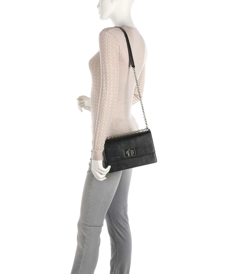 Furla 1927 S Sac porté épaule nero