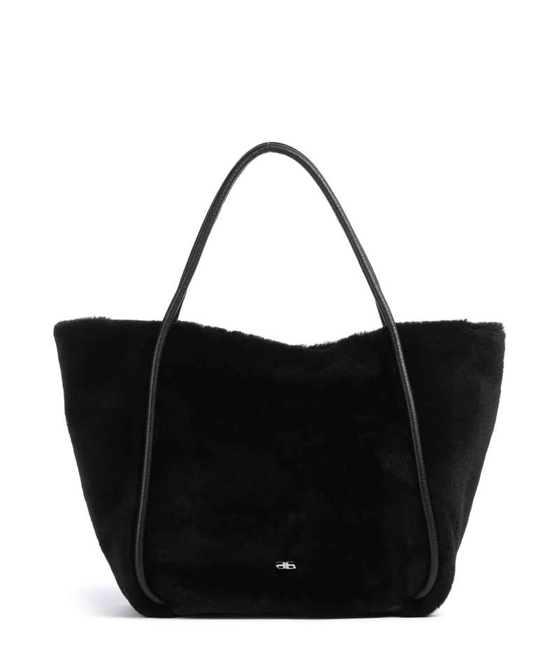 Abro Shearling Willow Cabas black/nickel