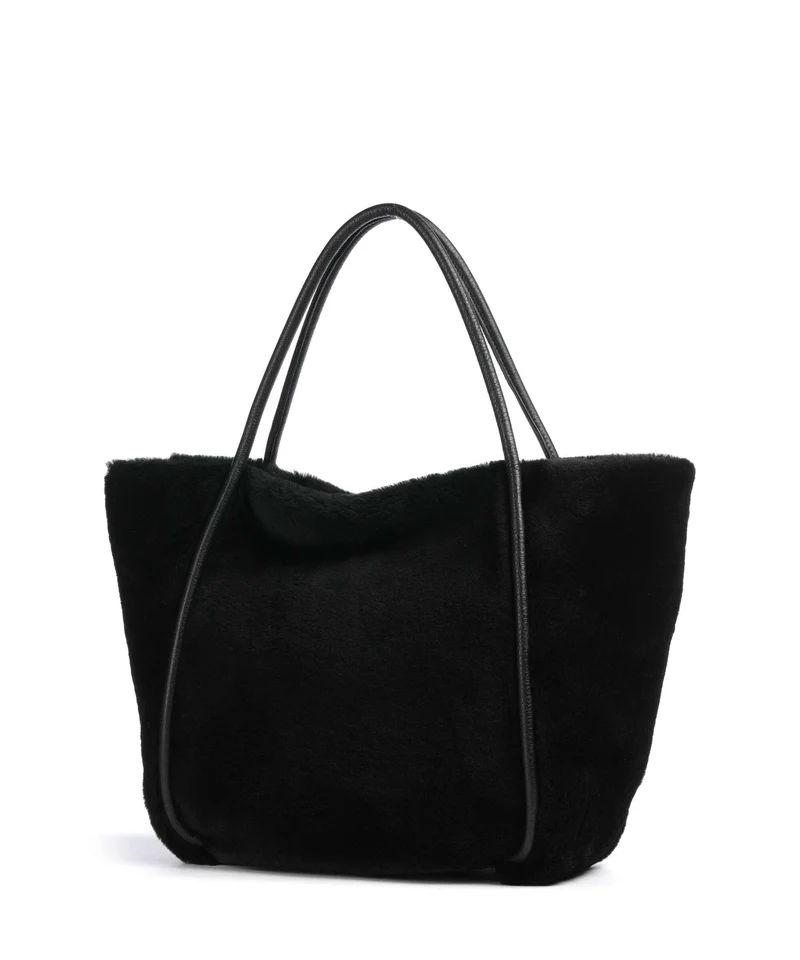 Abro Shearling Willow Cabas black/nickel