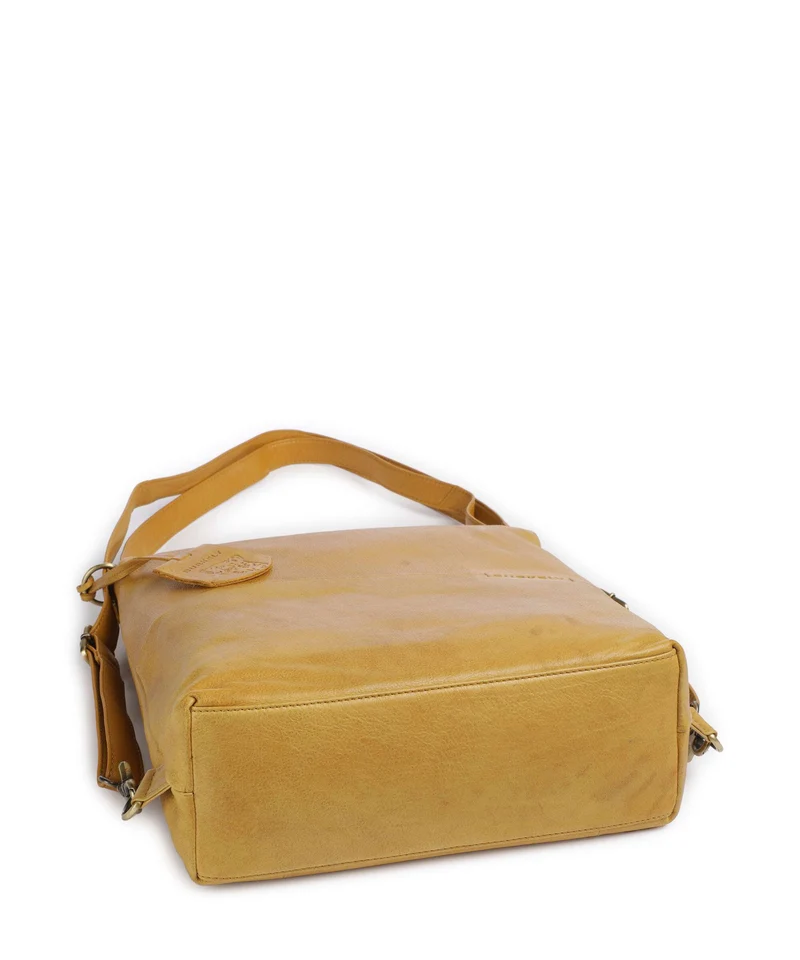 Burkely Natural Norah Sac à main porté dos yolk yellow