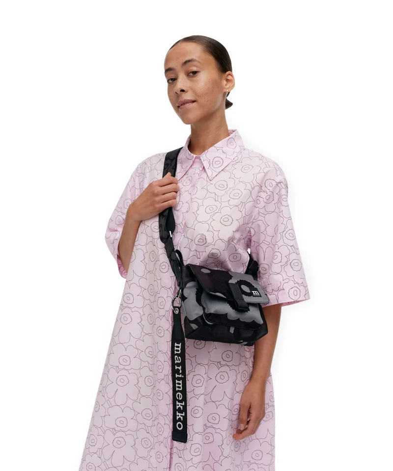 Marimekko Unikko Mini Sac bandoulière grey/dark grey/black