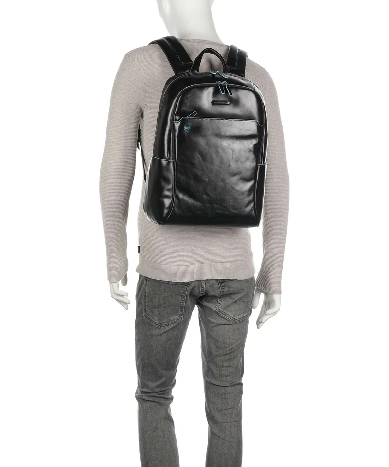 Piquadro Blue Square Sac à dos d'ordinateur nero