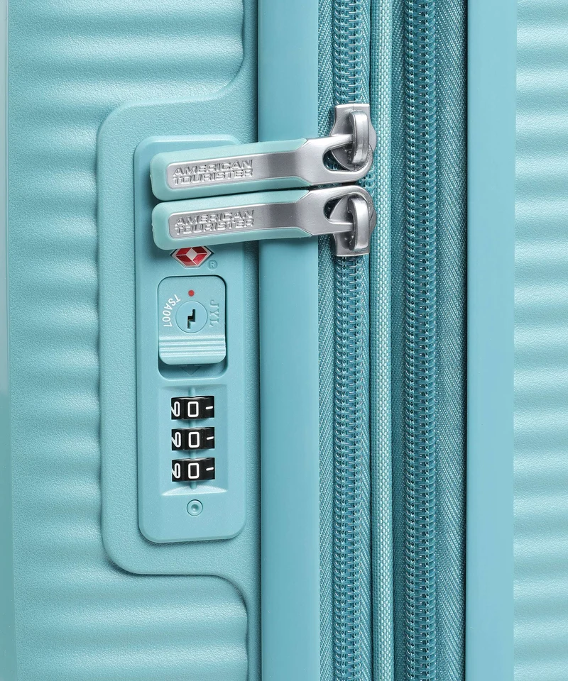 American Tourister Soundbox Valise 4 roues turquoise tonic