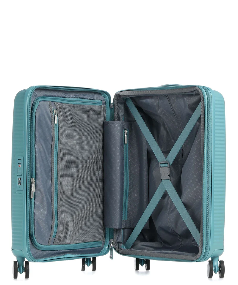 American Tourister Soundbox Valise 4 roues turquoise tonic