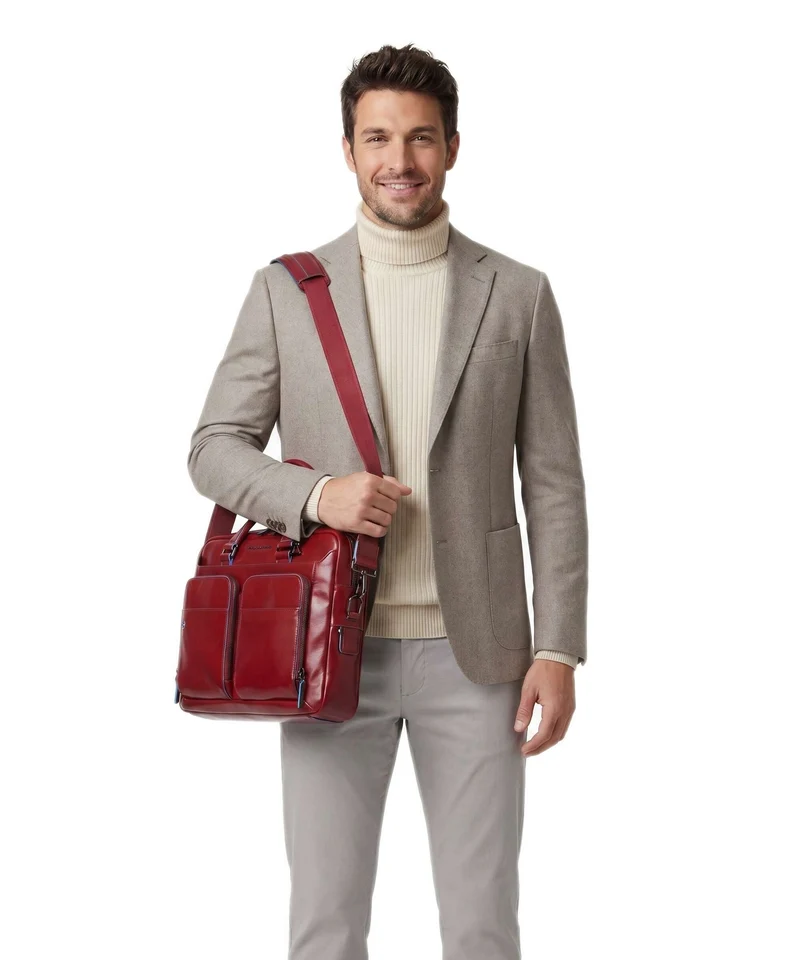Piquadro Blue Square Porte-document rosso