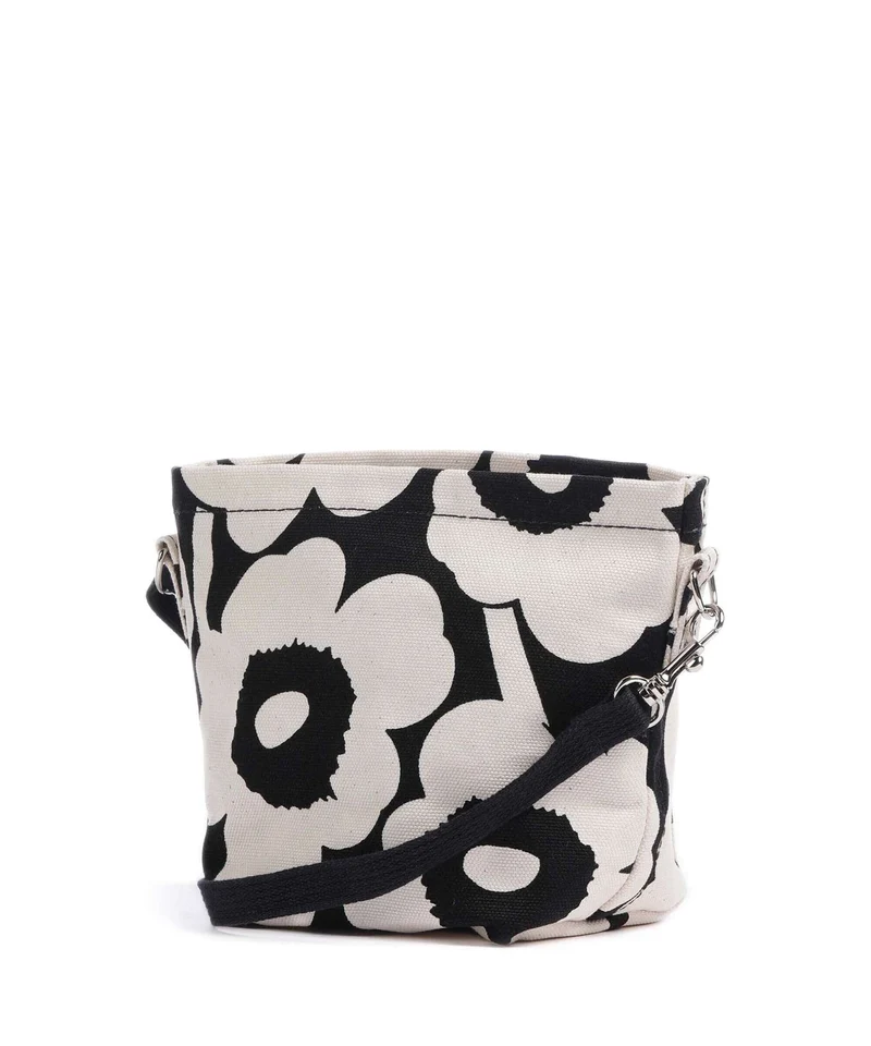 Marimekko Mono Unikko Mini Sac bandoulière cotton/black