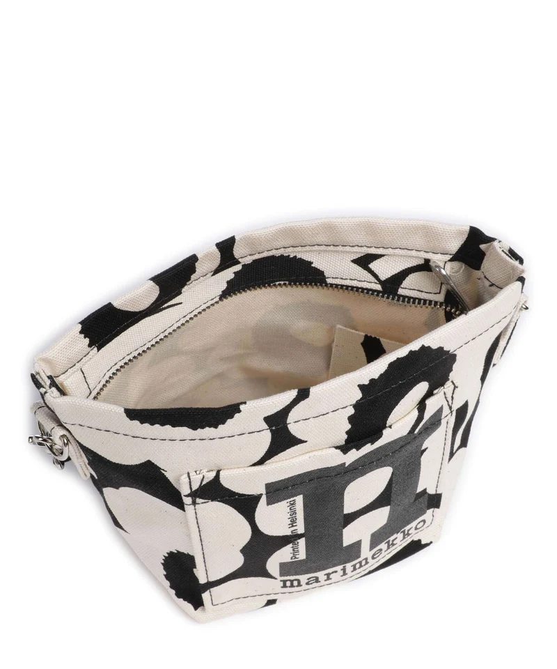 Marimekko Mono Unikko Mini Sac bandoulière cotton/black
