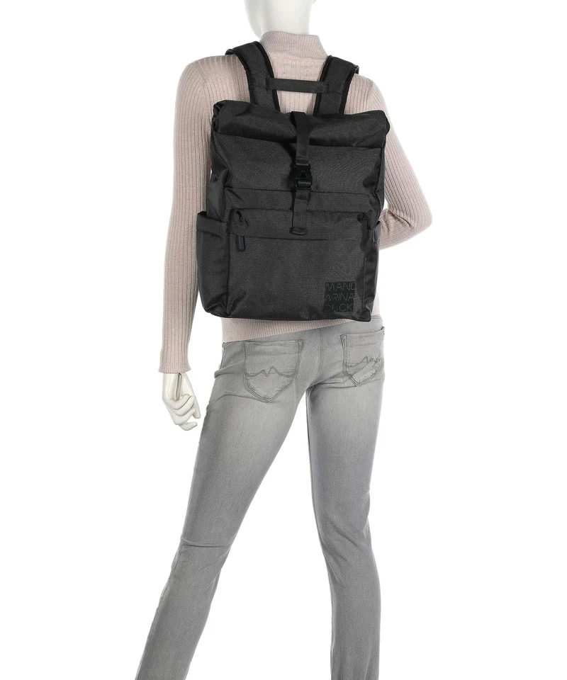 Mandarina Duck District Sac à dos roll-top black ink