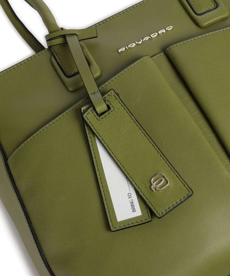 Piquadro Nevet Cabas green
