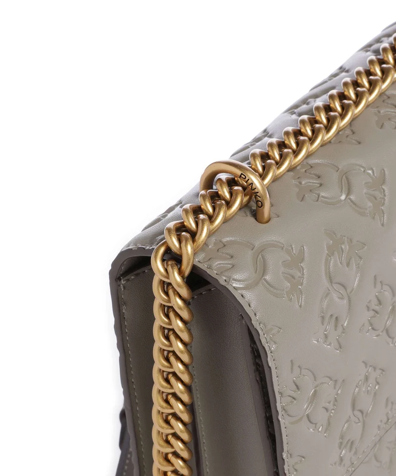 Pinko Love One Classic Sac porté épaule noce/antique gold