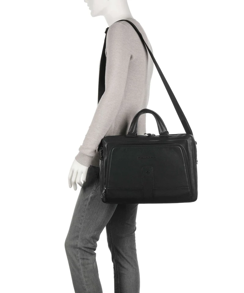 Piquadro Carl 13 Porte-document nero