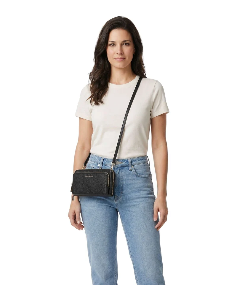 Michael Kors Jet Set Large Continental Sac bandoulière black
