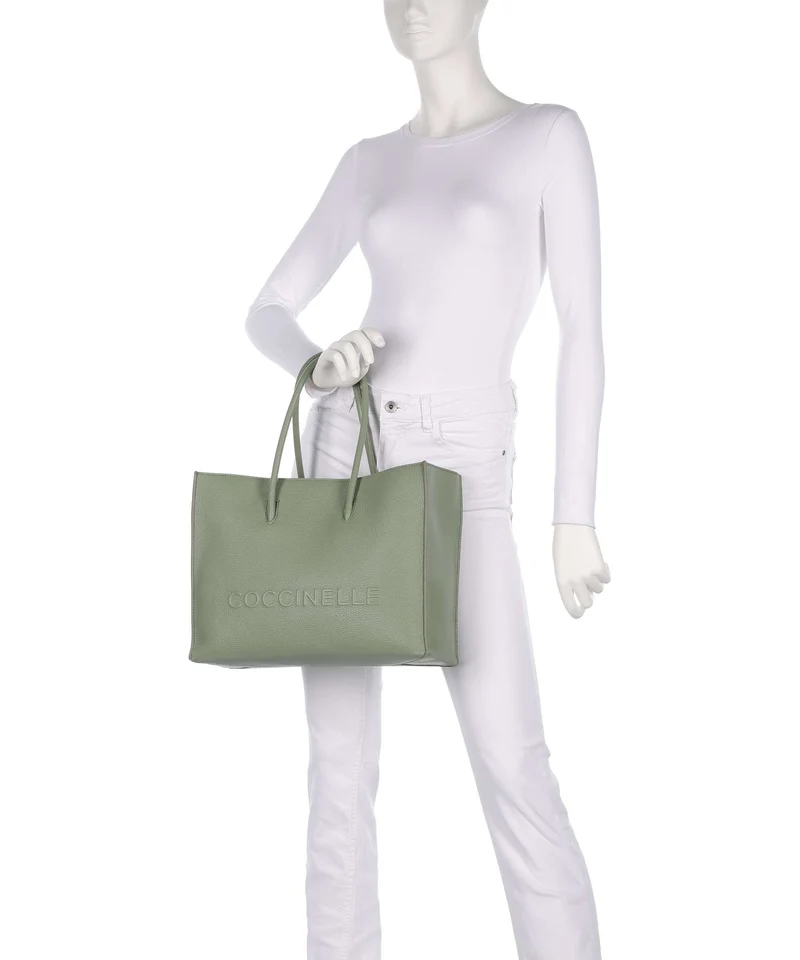 Coccinelle Myrtha Maxi Logo Cabas greenery