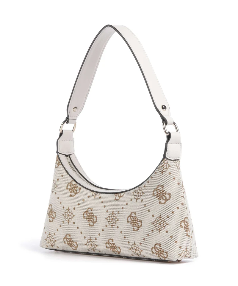 Guess Neda 4G Peony Logo Sac porté épaule offwhite logo