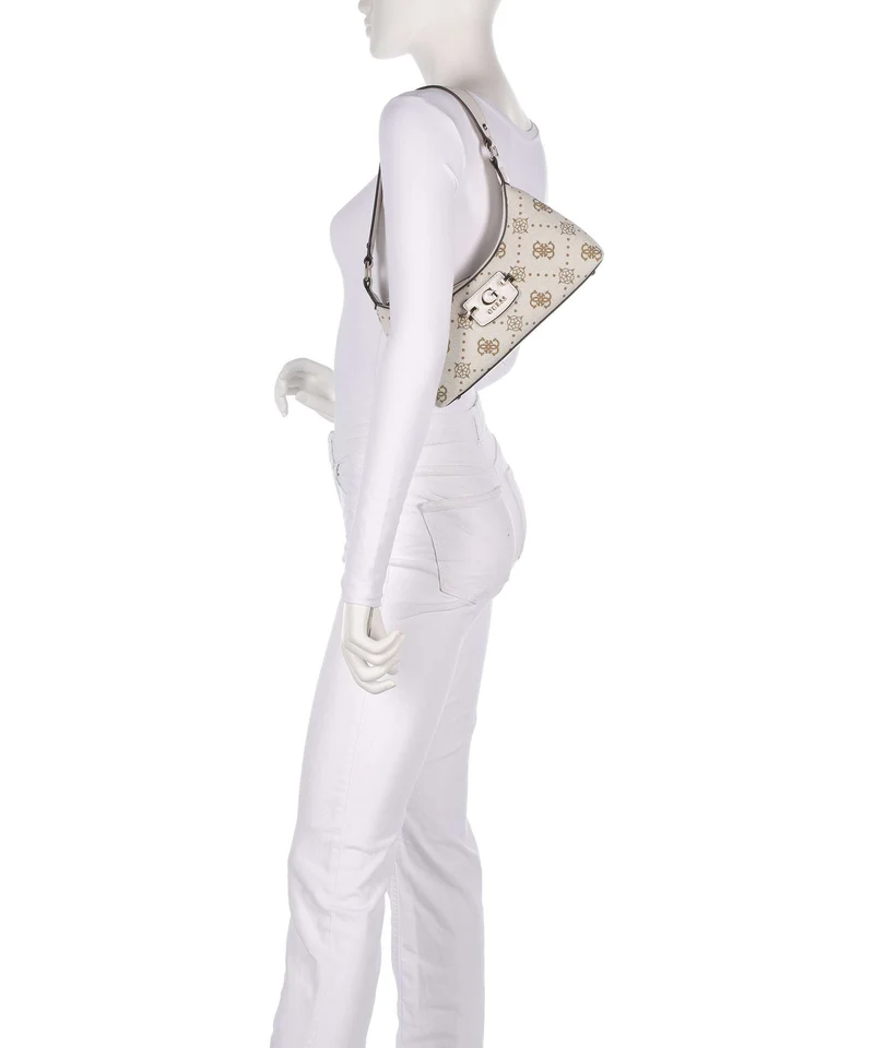 Guess Neda 4G Peony Logo Sac porté épaule offwhite logo