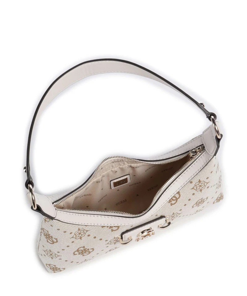 Guess Neda 4G Peony Logo Sac porté épaule offwhite logo