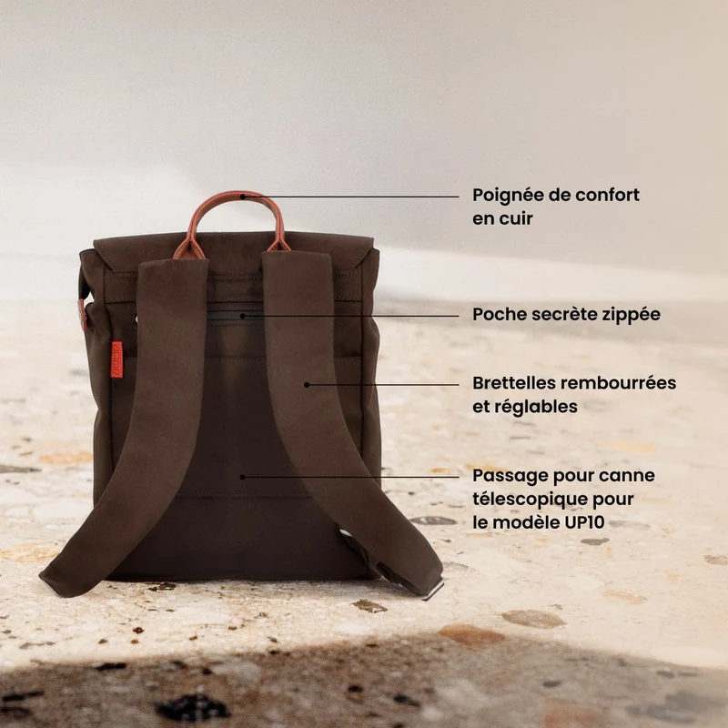 Sac à dos rabat L 36 cm – Uppsala Jump | Compartiment PC 15"