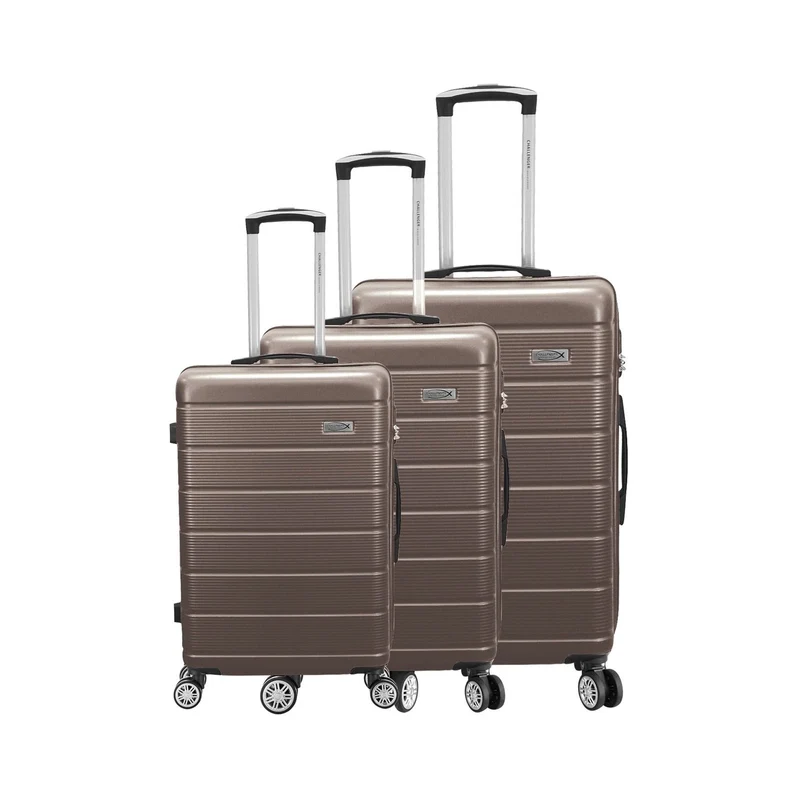 Set de 3 valises - Bordeaux - ABS