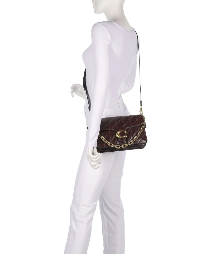 Coach Tabby Quilted Glazed Sac porté épaule maple