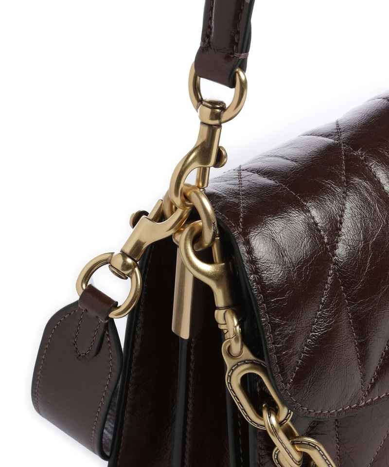 Coach Tabby Quilted Glazed Sac porté épaule maple