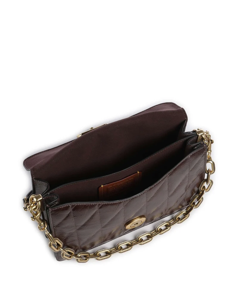 Coach Tabby Quilted Glazed Sac porté épaule maple
