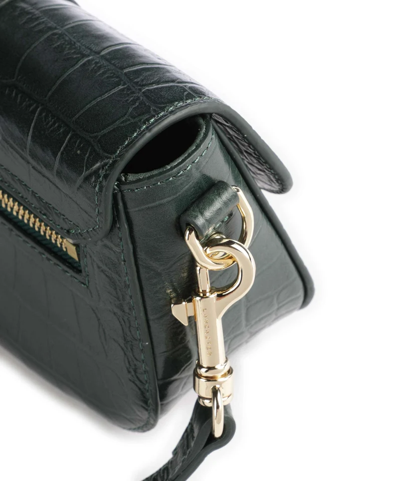 Lancaster Exotic CN Croco Sac bandoulière vertforêt