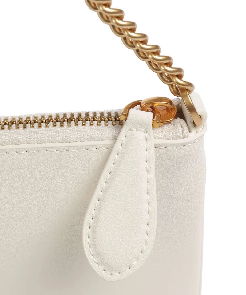 Pinko Flat Horizontal Sac porté épaule bianco seta/antique gold