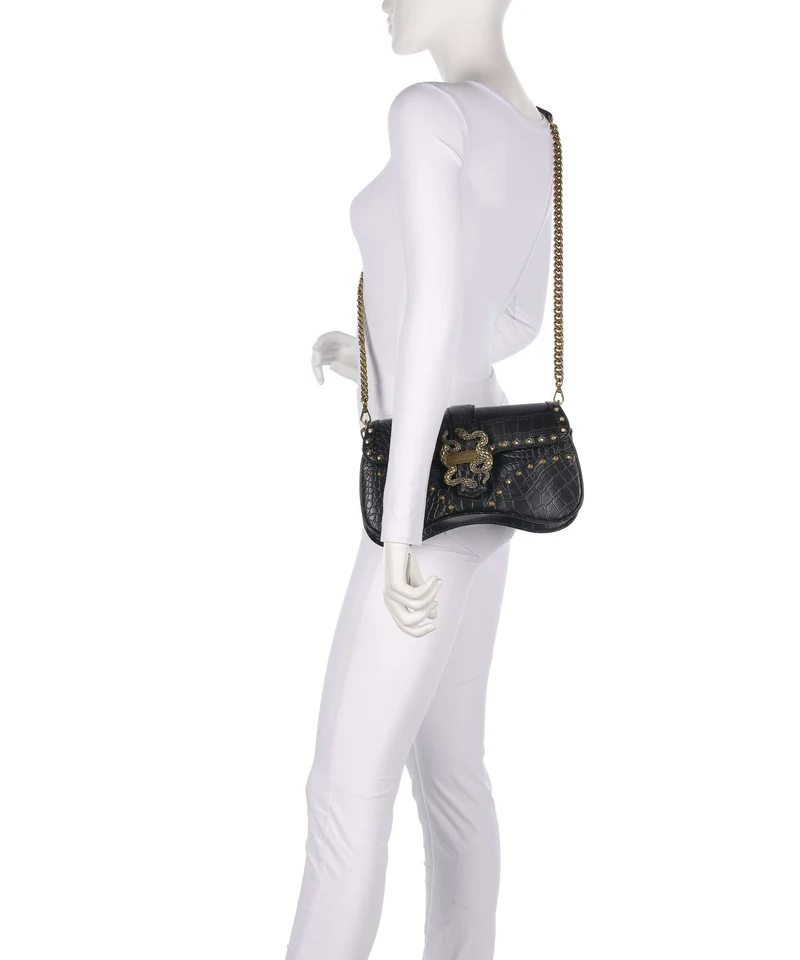 Just Cavalli Iconic Snakes Sac porté épaule black
