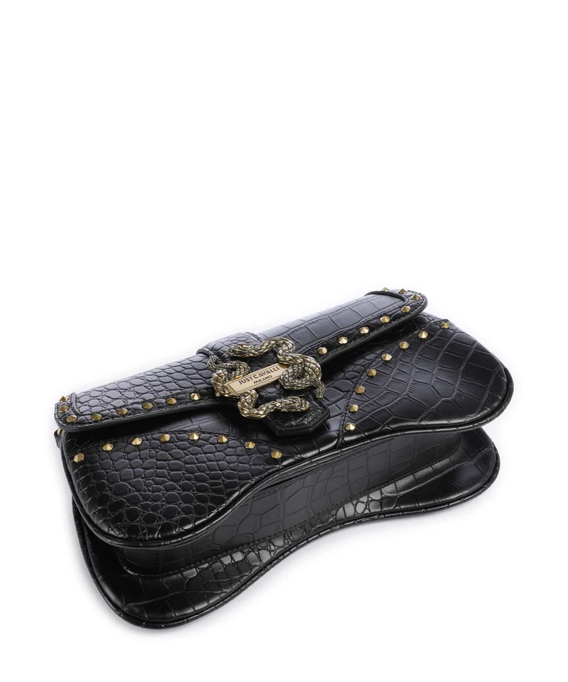 Just Cavalli Iconic Snakes Sac porté épaule black