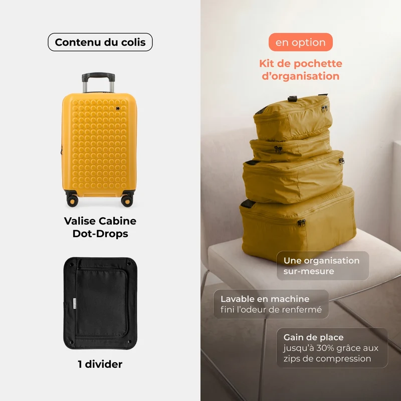 Valise Cabine 35 cm réparable à l'infini - Garantie 10 ans