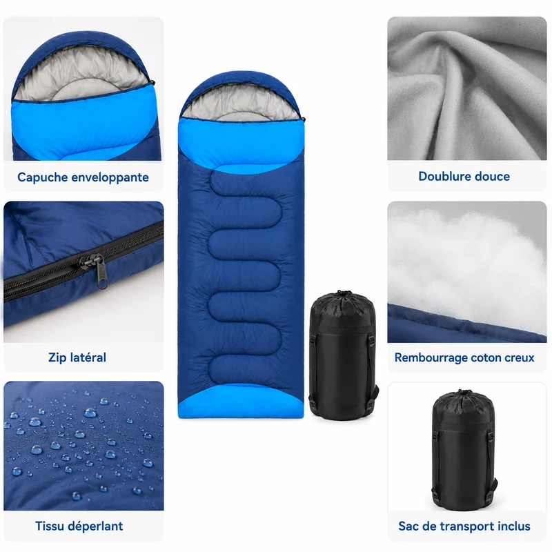 Sac de couchage trekking grand froid