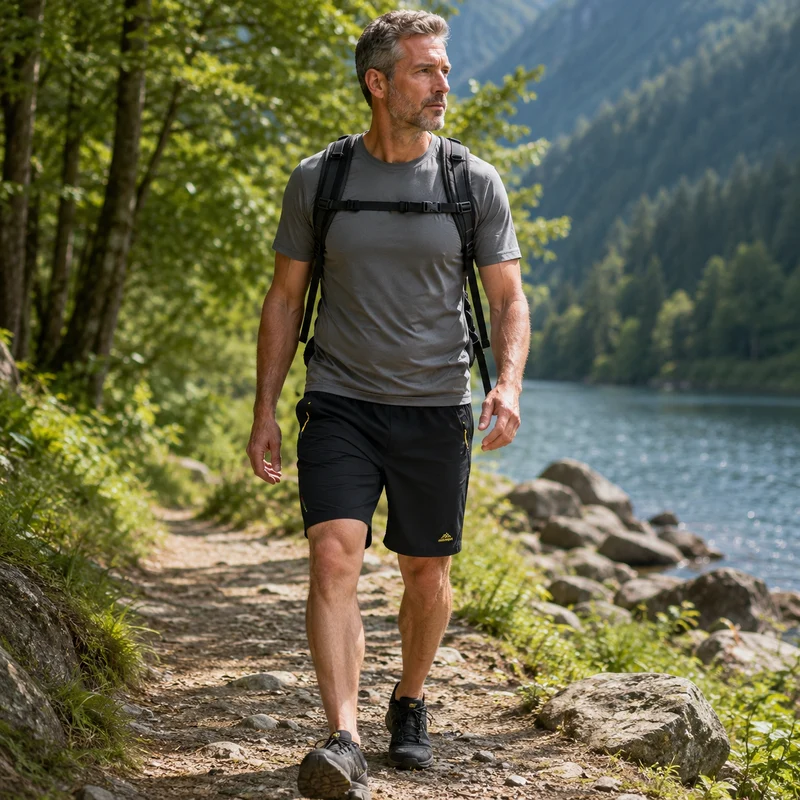 Short trekking homme sport randonnée
