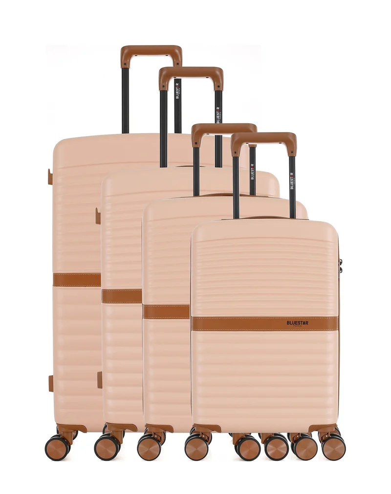 Set de 4 Valises Rigides Grand Format, Week-end, Cabine et Cabine XS BELAIR-O
