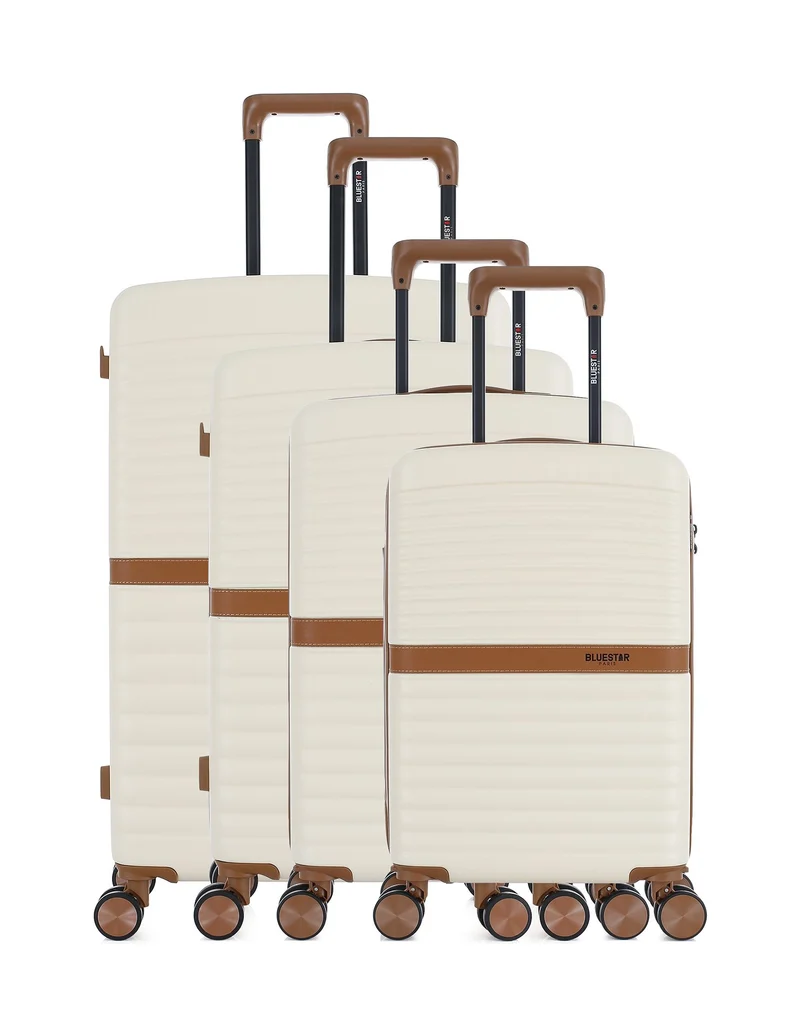 Set de 4 Valises Rigides Grand Format, Week-end, Cabine et Cabine XS BELAIR-O